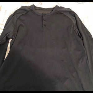 Lululemon Long Sleeve Henley xxl Dark Blue